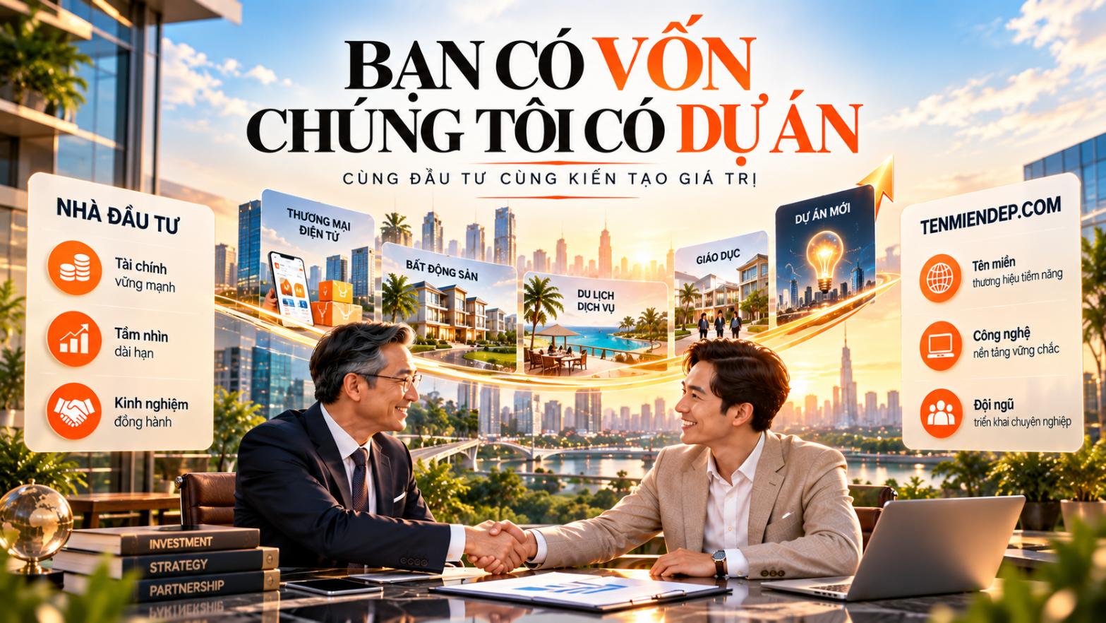 Bạn có vốn, chúng tôi có dự án – Cùng đầu tư, cùng kiến tạo giá trị