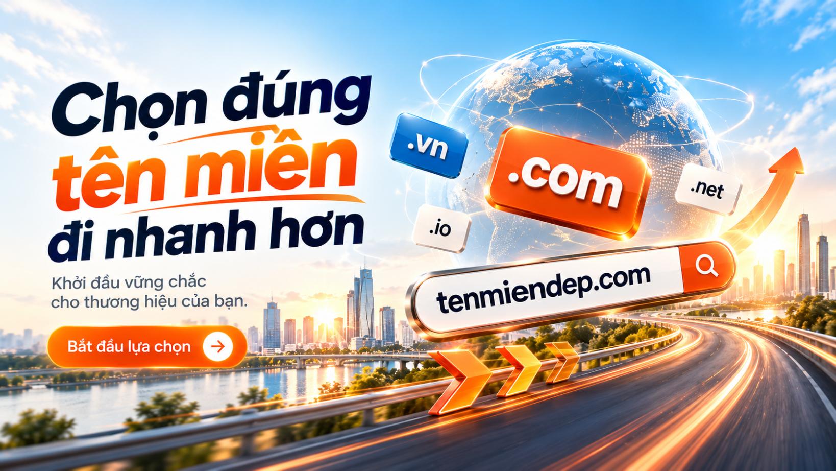 Chọn đúng tên miền, đi nhanh hơn – Khởi đầu vững chắc cho thương hiệu